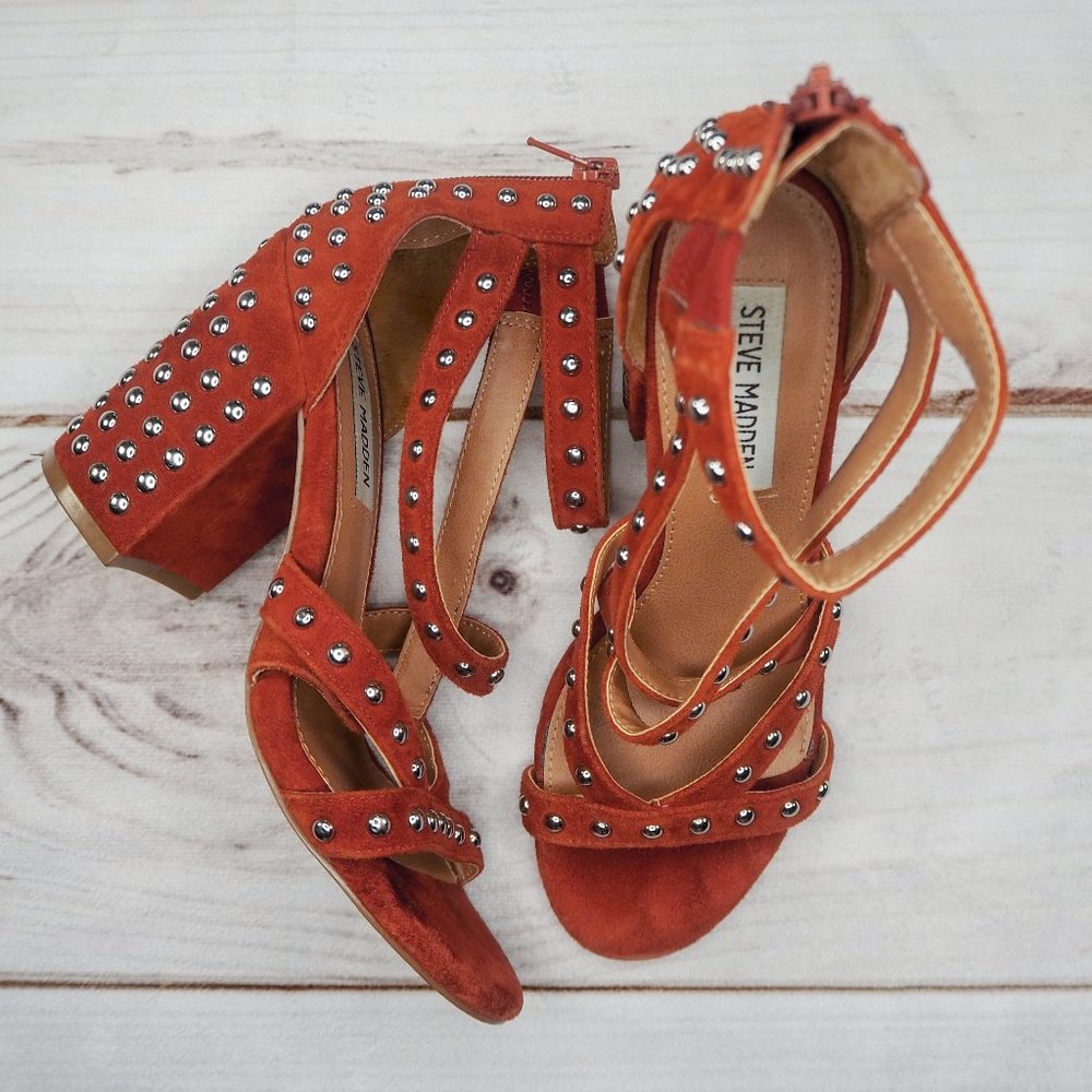 Steve Madden Block Heel Studded Sandal - image 1